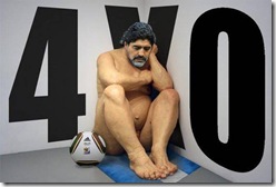 maradona naked