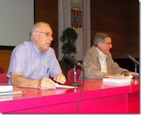 4-10-2013: Mollerussa. Centre Cultural. Presentació del llibre de Jaume Pubill Gamisans, "A peu. Caminant a poc a poc s'observa millor la vida"